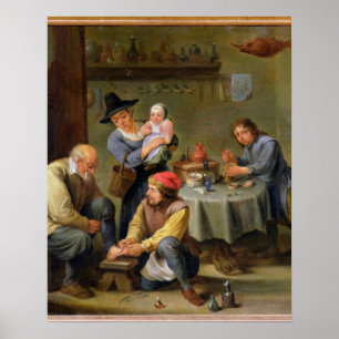 Affiches Chirurgien tendant le pied d'un vieil homme