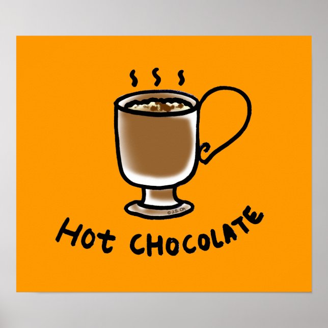 Affiches chocolat chaud (Devant)