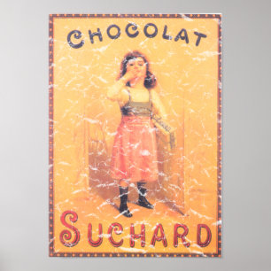 Affiches Chocolat de Suchard affligé