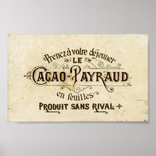 Affiches Chocolat français vintage