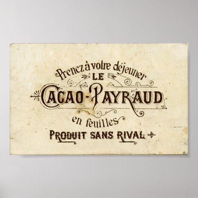 Affiches Chocolat français vintage (Devant)