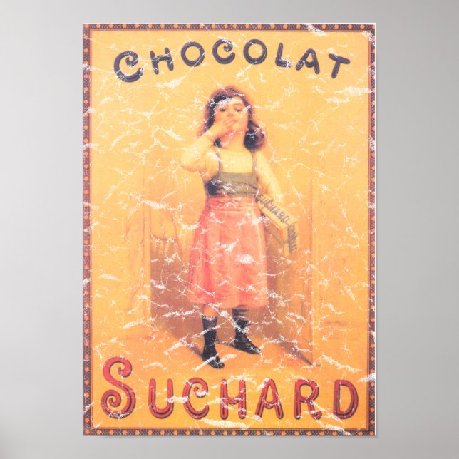Affiches Chocolat Suchard en détresse (Devant)