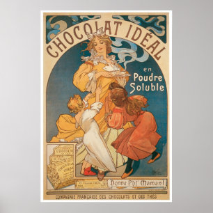 Affiches Chocolat ~ Vintage Hot Chocolate Boire Ad