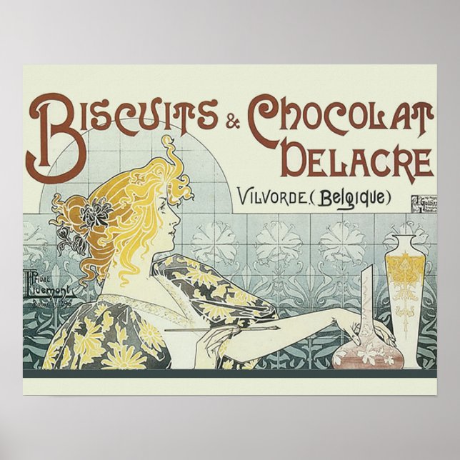 Affiches Chocolos Art Nouveau (Devant)