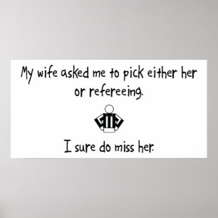 Affiches Choisir une femme ou un arbitre