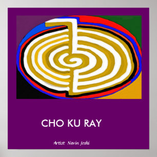 Affiches CHOKURAY Gold - Symbole Reiki de base