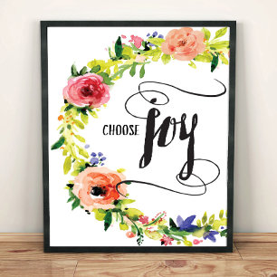 Affiches Choose Joy Art