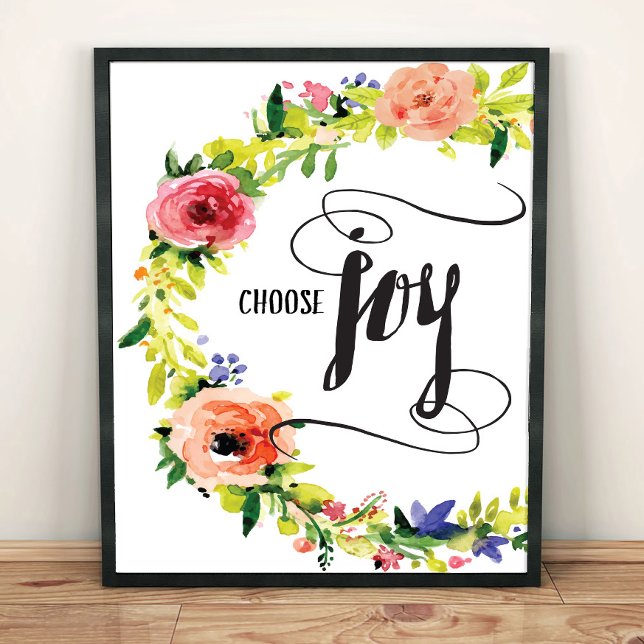 Affiches Choose Joy Art (Créateur téléchargé)