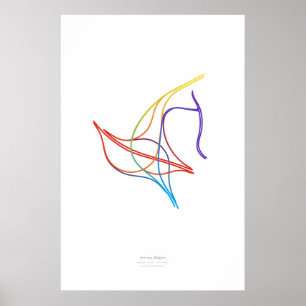 Affiches Chorégraphie d'échange : Anvers, Belgique