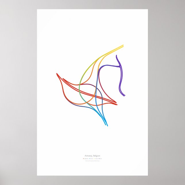 Affiches Chorégraphie d'échange : Anvers, Belgique (Devant)