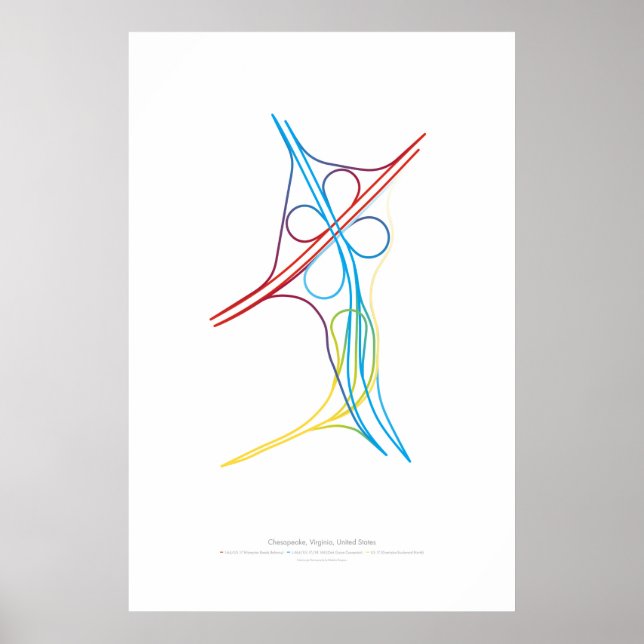 Affiches Chorégraphie d'échange : Chesapeake, VA, États-Uni (Devant)