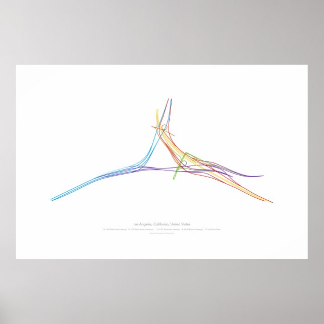 Affiches Chorégraphie d'échange : Los Angeles, CA, États-Un (Devant)