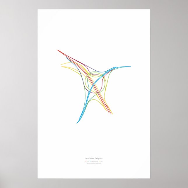 Affiches Chorégraphie d'échange : Machelen, Belgique (Devant)