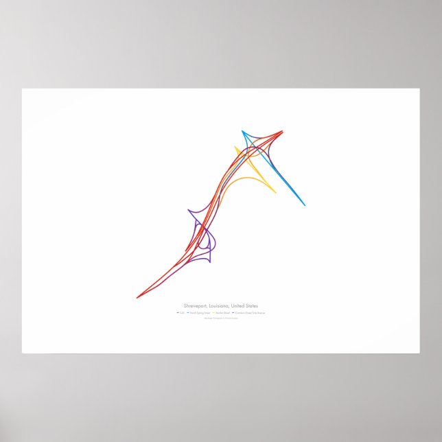 Affiches Chorégraphie d'échange : Shreveport, LA, États-Uni (Devant)