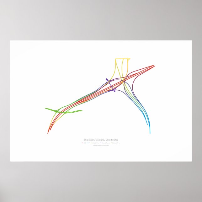 Affiches Chorégraphie d'échange : Shreveport, LA, États-Uni (Devant)