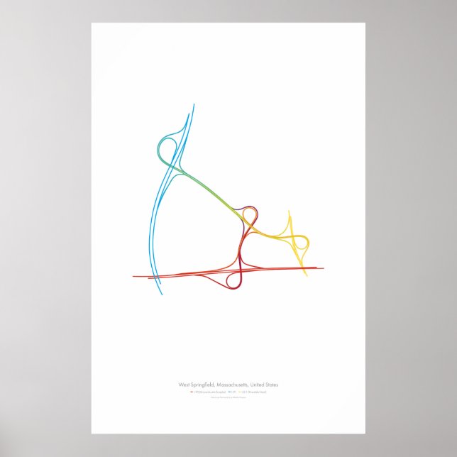 Affiches Chorégraphie d'échange : West Springfield, MA, Éta (Devant)