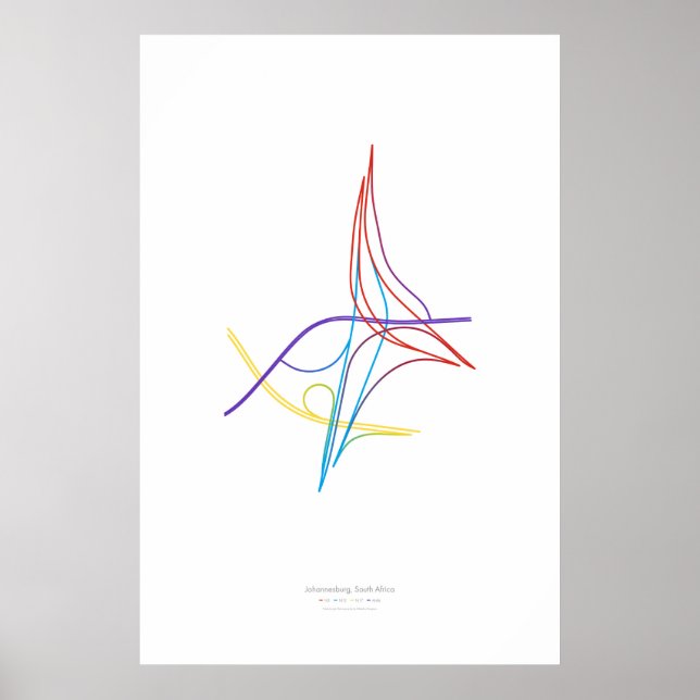 Affiches Chorégraphie des échanges : Johannesburg, Afr. du  (Devant)