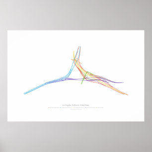 Affiches Chorégraphie des échanges : Los Angeles, CA, États