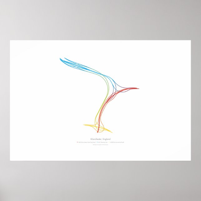 Affiches Chorégraphie des échanges : Manchester, Angleterre (Devant)