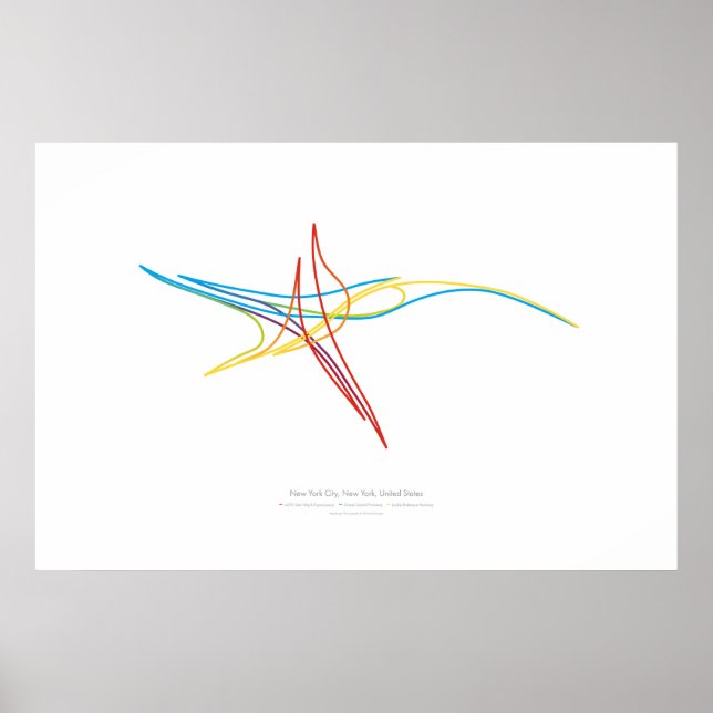 Affiches Chorégraphie des échanges : New York City, NY, Éta (Devant)