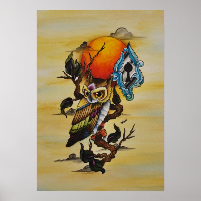 Affiches chouette (Devant)