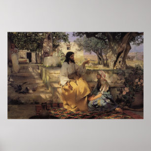 Affiches Christ à la maison de Martha et Marie