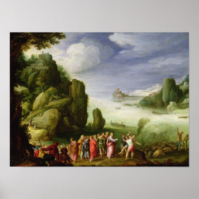 Affiches Christ Guérir les possesseurs de Gerasa, 1608 (Devant)