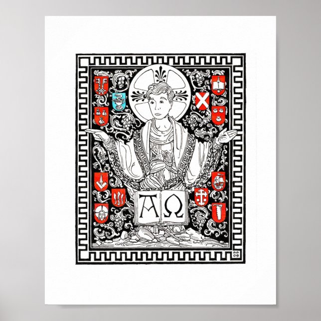 Affiches Christ la vigne 8" x 10" Imprimer (Devant)