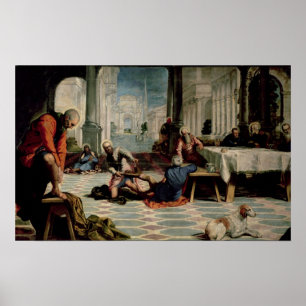 Affiches Christ Laver les pieds des disciples 2