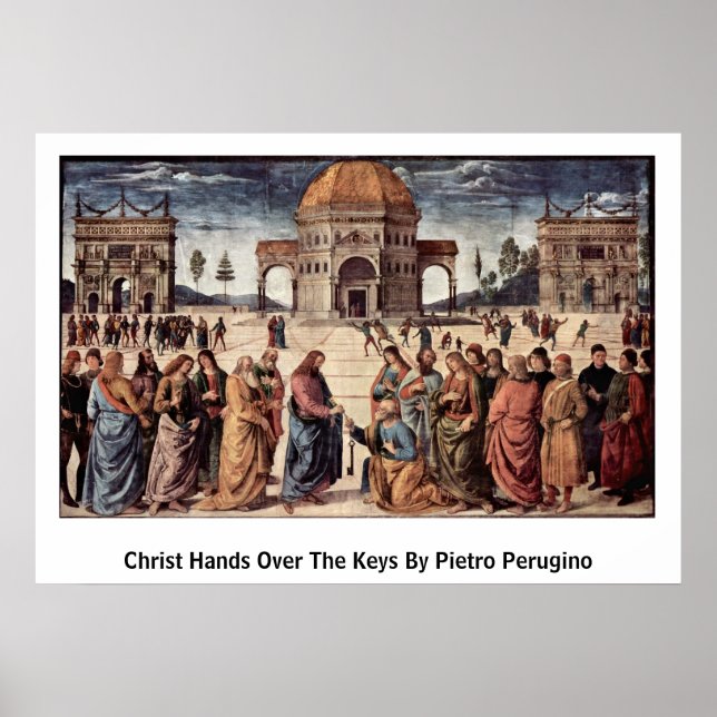 Affiches Christ Met Les Clés De Pietro Perugino (Devant)