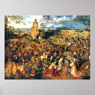 Affiches Christ porter la croix Pieter Bruegel l'Ancien