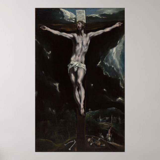 Affiches Christ sur la Croix par El Greco (Devant)