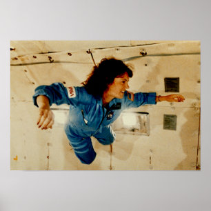 Affiches Christa McAuliffe En Formation Sans Poids