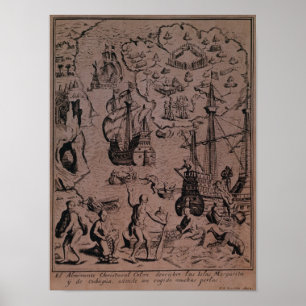 Affiches Christopher Colombus à la découverte des îles