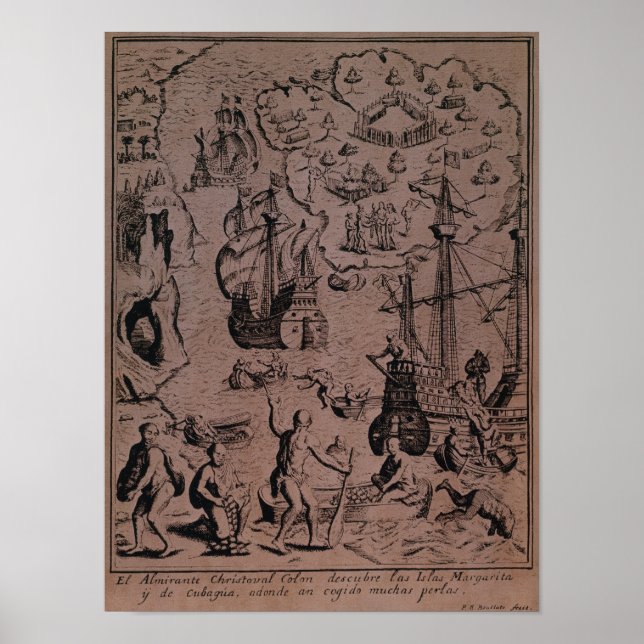 Affiches Christopher Colombus à la découverte des îles (Devant)