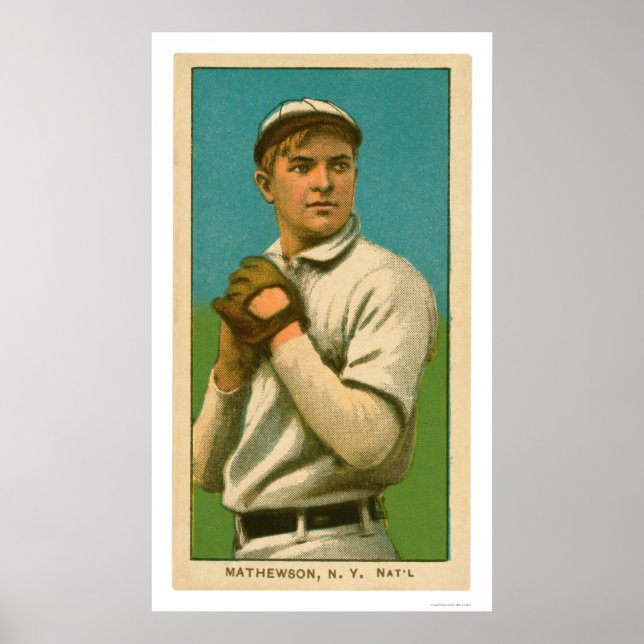Affiches Christy Mathewson Baseball 1909 (Devant)