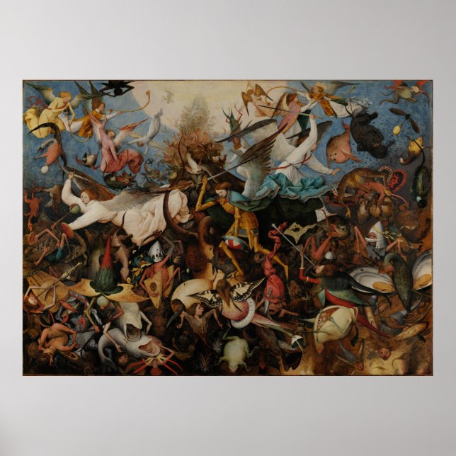 Affiches Chute des anges rebelles par Pieter Bruegel (Devant)