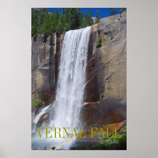 Affiches CHUTE VERNE, Parc national de Yosemite ... (Devant)