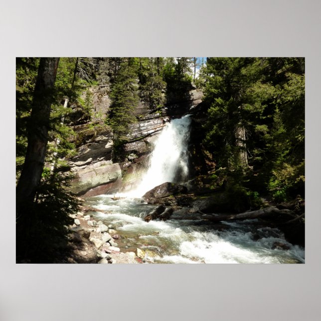 Affiches Chutes Baring au parc national des Glaciers (Devant)