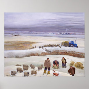 Affiches Chutes de neige d'hiver