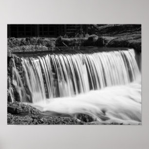 Affiches Chutes de printemps à Hodgson en nuances de gris