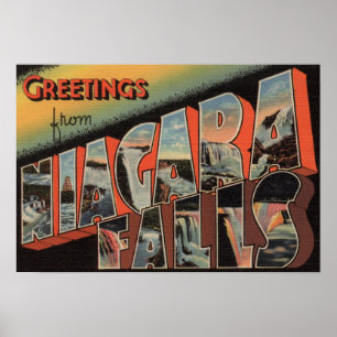 Affiches Chutes du Niagara, New York - Grandes scènes de le