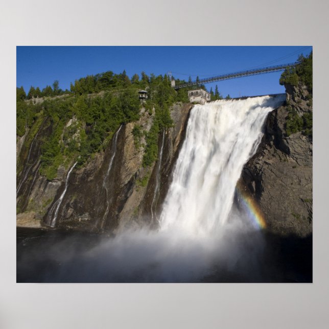 Affiches Chutes Montmorency près de Québec. (Devant)