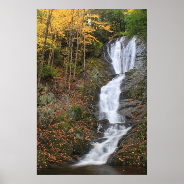Affiches Chutes Ross Brook Automne Berkshires Cascade (Devant)