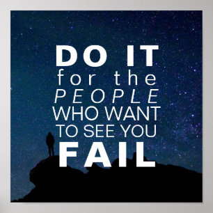 Affiches Ciel de motivation inspiré d'étoiles de buts de la