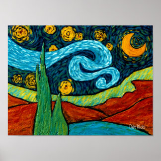 Affiches Ciel de nuit étoilé