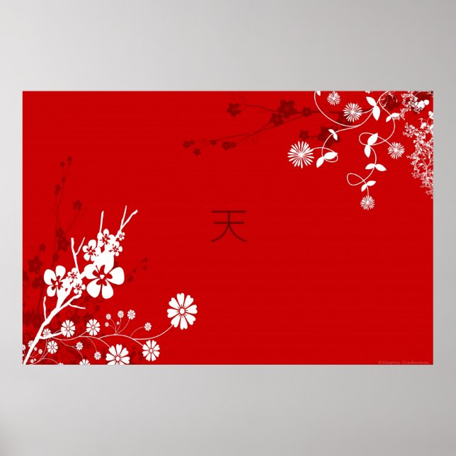 Affiches Ciel floral (Devant)