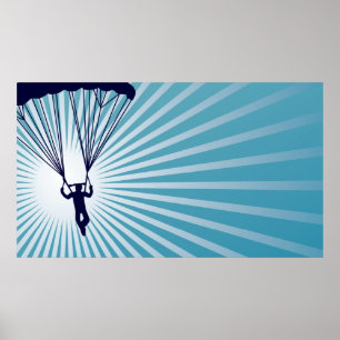 Affiches ciel haute parachutisme