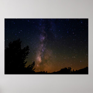 Affiches Ciel nocturne de Milky Way, Californie
