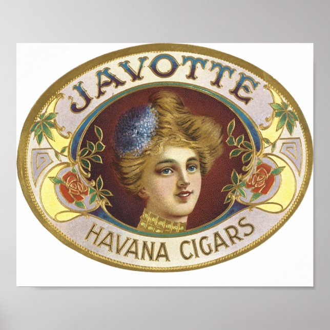 Affiches Cigares Javotte Havana (Devant)